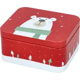 RBV Birkmann Birkmann, Gebäckdose Eisbär rot eckig, Größe S