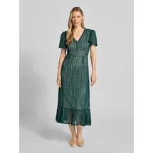 Apricot Midikleid Freizeitkleid uni Grün 38