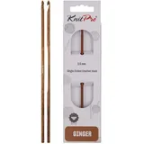 KnitPro – KnitPro Ingwer (3,00 mm) Häkelnadel – 1 Stück, Braun