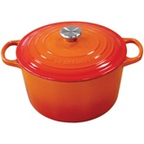 Le Creuset Bräter Signature rund 24 cm ofenrot