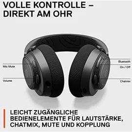SteelSeries Arctis Nova 7 Wireless Gaming-Headset mit Multi-System-Kompatibilität – 2,4 GHz- und Bluetooth-Audio parallel – 38 Std. Akkulaufzeit – ClearCast Gen 2-Mikrofon – PC, PlayStation, Switch