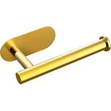 0– Wandhalterung Für Toilettenpapierrolle, Selbstklebend, Aus Edelstahl Sus 304, Ohne Bohren (gold)