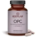 Bodylab24 OPC Traubenkernextrakt + Vitamin C Kapseln 200 St.