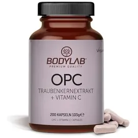 Bodylab24 OPC Traubenkernextrakt + Vitamin C Kapseln 200 St.