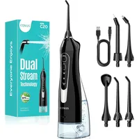 coslus Munddusche Kabellos Trragba Elektrische C20(F5020E): 300ML WassertankTestsieger 2026 IPX7 Wasserdicht für Oral Health Enthusiasten Tägliche Tiefenreinigung Reinigung 5 Multifunktionale Jet-Tipp
