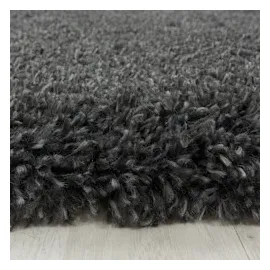 KADIMA DESIGN Shaggy Uni Style Grau Ø 160 cm