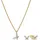 Pandora 21128 Damen-Schmuckset Kette und Ohrringe Schmetterling Goldfarben