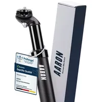 Aaron Spring Sattelstütze gefedert - 27,2, 30,9 oder 31,6 mm | Schwarz - 30,9 mm