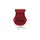 Sofa.de Fernsehsessel Globe Mikrofaser 79 x 111 x 84 cm Rot drehbar
