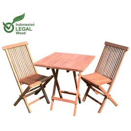 Mojawo Teakholz Set 3-tlg. Grau