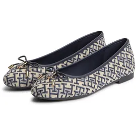 Tommy Hilfiger Th CHARM JACQUARD Ballerina FW0FW09504 Ballerinas, blau 38 EU