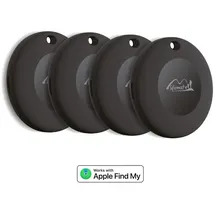 LIFEMATE Life Tag 4er-Pack – Smart Tag für Apple iOS „Wo ist?” Tracker Netzwerk, IP67 Schutz, Ton-Ortung, Lost Mode, 8-12 Monate Batterie, Einfaches Setup – Kein ABO