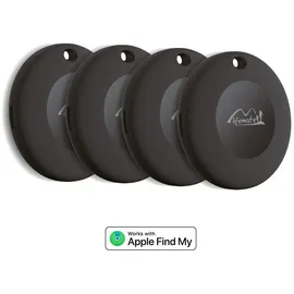 LIFEMATE Life Tag 4er-Pack – Smart Tag für Apple iOS „Wo ist?” Tracker Netzwerk, IP67 Schutz, Ton-Ortung, Lost Mode, 8-12 Monate Batterie, Einfaches Setup – Kein ABO