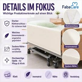 Careline Bettschutzgitter 1 St 76,5-86 cm Weiß
