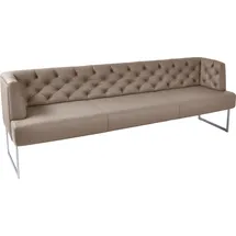 K+W Komfort & Wohnen »Creso«, im modernen Chesterfield-Look, Füße in Edelstahl-Optik smoke, 44856312-0 B/H/T: 222 cm x 83 cm x 67 cm