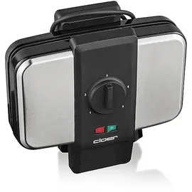 Cloer Brüsseler 1459 Waffeleisen silber/schwarz