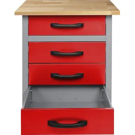 Ondis24 Werkstatt-Set Bastler 240 cm« - rot
