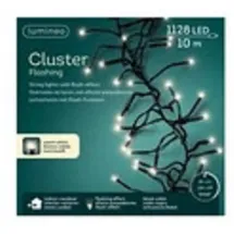 Kaemingk LED Lichterkette Weihnachtsbeleuchtung außen innen 10m 1128LED flash warmes weiß