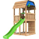 Jungle Gym Spielturm Jungle Barn, BxTxH: 423x497x320 cm rot|beige|grün