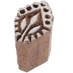 Guru-Shop Stempel Indischer Textilstempel, Holz.. braun