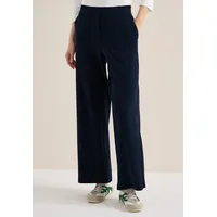 Cecil Stoffhose Wide Legs Blau XL