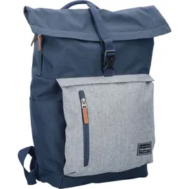 Travelite Laptoprucksack Basics Rollup 35 marine/grau