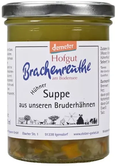 Hofgut Brachenreuthe Hühner Suppe demeter