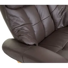 Robas Lund Relaxsessel Calgary 2 Leder 150 x 0 x 0 cm Braun drehbar
