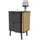xonox.home Nachtschrank Pure 45 x 60 x 33 cm Grau/Eiche