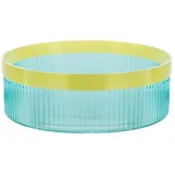 REMEMBER Schale Groove Ø 27 cm Glas Blau