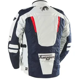 Furygan Apalaches Evo Textiljacke wasserdicht - Dunkelblau/Hellgrau/Rot / 3XL
