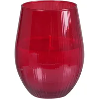 Duni Kerzenglas Ritz 12,5 cm, ø 7,6 cm Rot, 6 Stk/Krt (6 x 1 Stk)