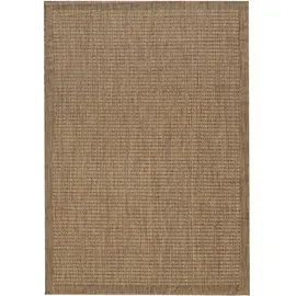 KADIMA DESIGN Küchenteppich Uni Robust Waschbar Strapazierfähig Terrasse Garten Braun 240x340 cm OEKO-TEX Schadstoffgeprüft – ORIANA von Kadima Design