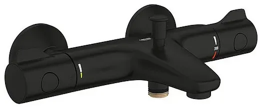Aufputz-Wannenthermostat Grohe Grohterm 800, Ausladung 168 mm, matte black - 1022032430