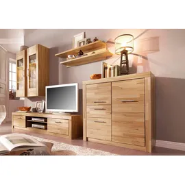 vogl möbelfabrik Hängevitrine VOGL MÖBELFABRIK "Toronto", beige (kernbuche teilmassiv), B:42cm H:115cm T:31cm, Schränke