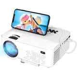 Mini Beamer- 7500 Lumen Unterstützt 1080p Full HD Beamer 240'' Display Mini Projektor LCD Heimkino/Outdoor/Kompatibel mit TV Stick/X-Box/DVD/Laptop/Smartphone Kleiner Beamer