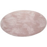 Esprit Hochflor-Teppich »Relaxx«, rund, Wohnzimmer, sehr große Farbauswahl, weicher dichter Hochflor, rosa