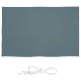 Relaxdays Sonnensegel rechteckig, BxT: 2 x 3 m, wasserabweisend, UV-beständig, mit Spannseilen, Terrasse, Balkon, grau