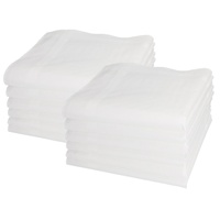 Betz Taschentuch 12 Stück Herren Stoff Taschentücher Set Lord 4 100% Baumwolle Größe 43x43 cm, (12-St) weiß