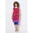 Ulla Popken Minikleid A-Linie Paisley Lila 46/48