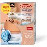Pattex AERO 360° Kompakt Luftentfeuchter Peach Colour Collection, 1 Gerät inkl. 1 Nachfülltab, Raumentfeuchter für effektive Luftzirkulation, Raumluftentfeuchter reduziert Luftfeuchtigkeit