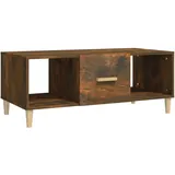 furnicato Moderner Couchtisch Braun Räuchereiche 102 x 50 x 40 cm