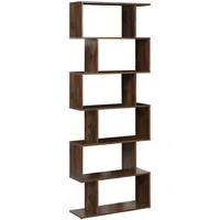 Beliani Bücherregal 70 x 24 x 191 cm Braun