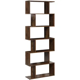 Beliani Bücherregal 70 x 24 x 191 cm Braun