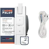 HOMEPILOT RolloTron pure DECT Gurtwickler - elektrischer Rollladenantrieb mit Funk & EMOS Euro-Zuleitung 5m, Netzkabel, Anschlusskabel, Verbindungskabel