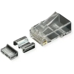 ROLINE RJ45-Stecker Kat.6A ungeschirmt+Einsatz 10 St.