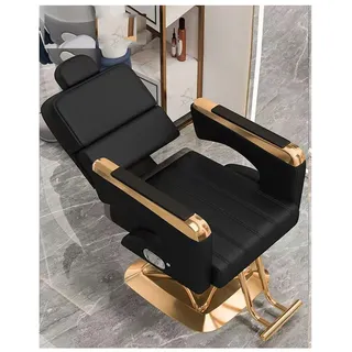 WKXTECZT Friseurstuhl Mit Hydraulischer Pumpe Friseursessel 360° Drehbar Friseurstühle Barber Stuhl Einstellbar, Mit Fußstütze Für Friseursalon Spa Tattoo Shop 150Kg,A