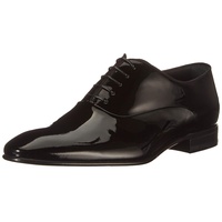 BOSS Herren Evening Oxfr Oxford-Schuhe aus Lackleder mit Ripsband-Paspeln Schwarz 6 Größe 40 - 40 EU