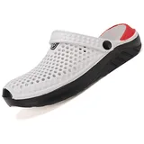 Gartenclogs Herren 47, Gummischuhe Herren Gummi Gartenschuhe Slippers Strand Unisex Hausschuhe Sandalen Freizeit Pantoletten MäNner Mit FußBett Aus Weichem Badeschuhe - 42 EU