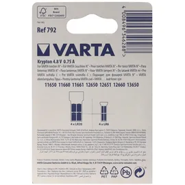 Varta Kryptonlampe 4,8V 0,75A 2er Pack 792000402
